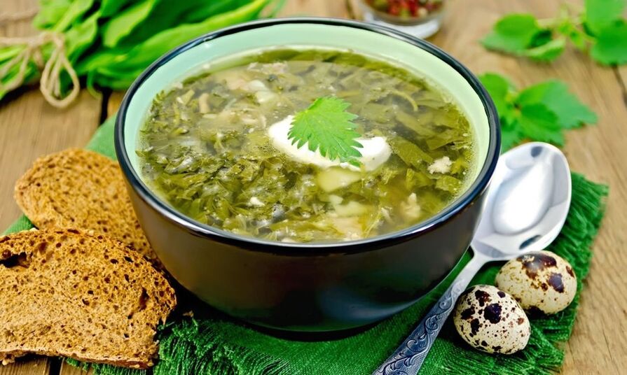 sopa verde para uma dieta preguiçosa